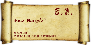 Bucz Margó névjegykártya
